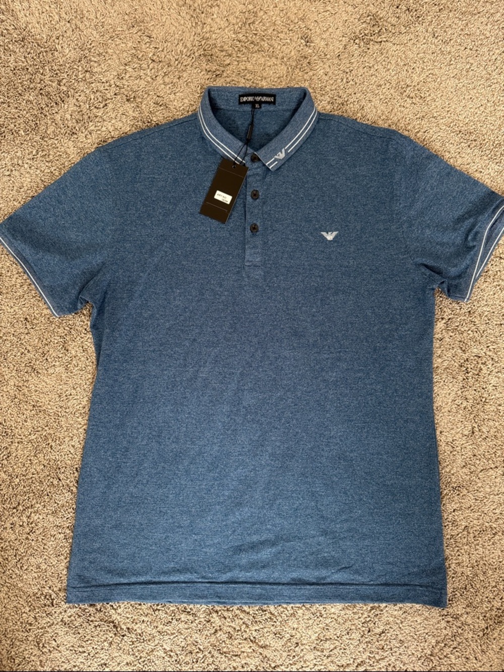 Men’s Emporio Armani Polo Large L Blue